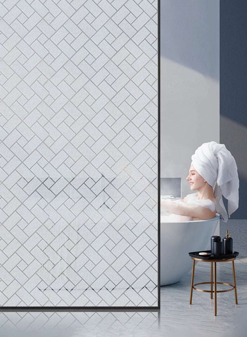 BEIRUI 3m*80cm  Waterproof PVC frosted glass window sticker, self-adhesive privacy glass window sticker, UV resistant, heat control, suitable for bathroom, living room, kitchen, glass windows - Image 1